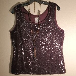 🍷MERLOT SEQUINED TANK SIZE 1 (8)